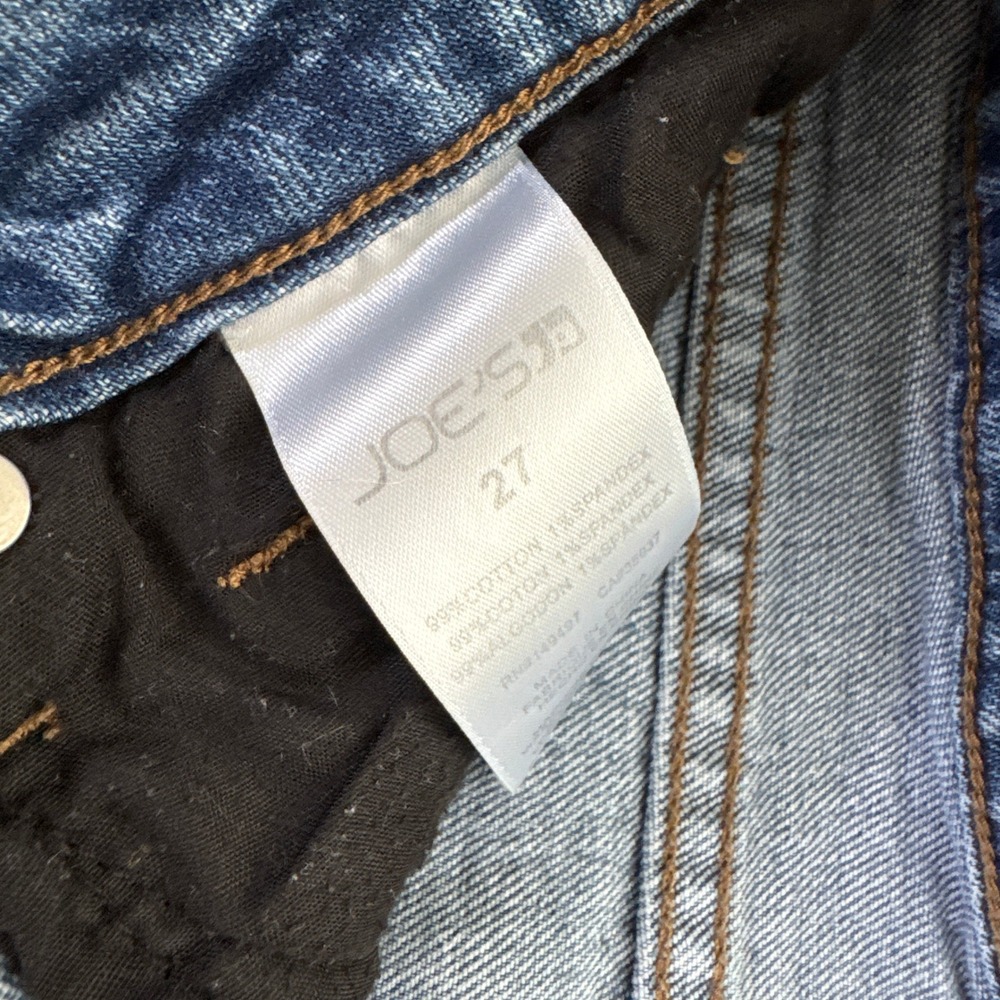 JOE'S JEANS Distressed Cuffed Raw Hem Denim Shorts Size 27 - Picture 4 of 6
